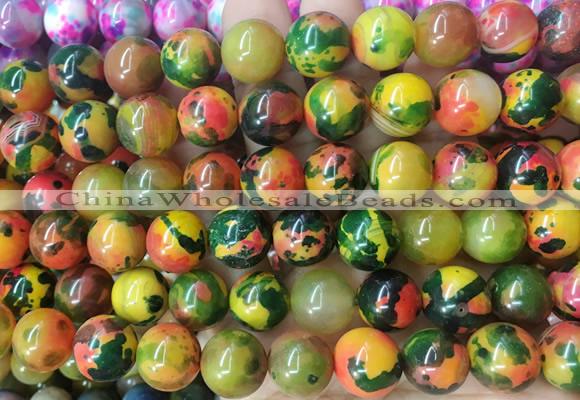 LSBS797 15 inches 14mm round agate gemstone beads wholesale