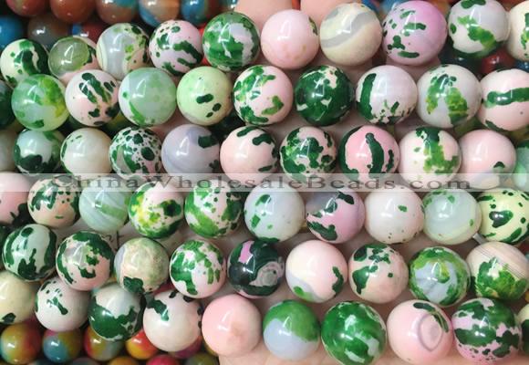 LSBS798 15 inches 14mm round agate gemstone beads wholesale