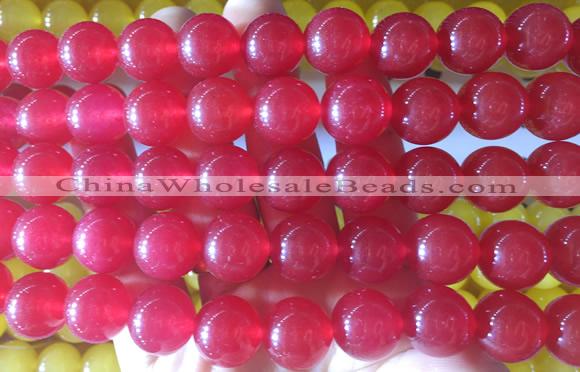 LSBS812 15 inches 14mm round candy jade gemstone beads wholesale