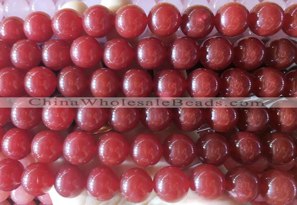 LSBS816 15 inches 14mm round candy jade gemstone beads wholesale