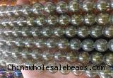 LSBS857 15 inches 14mm round synthetic crystal gemstone beads wholesale