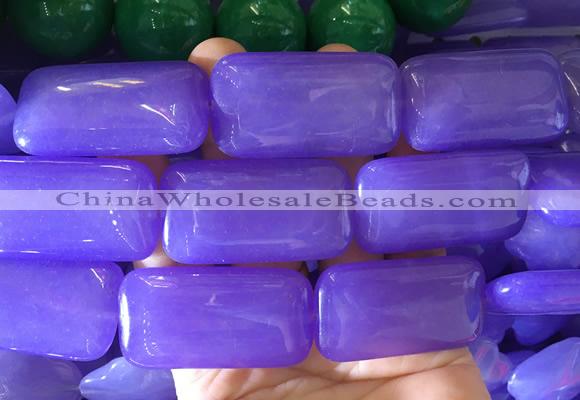 LSBS889 15 inches 24*45mm rectangle candy jade gemstone beads wholesale