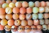 LSBS898 15 inches 16mm round druzy agate gemstone beads wholesale