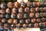 LSBS90 15 inches 16mm faceted round red tiger eye beads wholesale