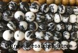 LSBS922 15 inches 16mm round black & white jasper gemstone beads wholesale