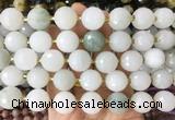 LSBS933 15 inches 16mm faceted round Tianshan jade gemstone beads wholesale