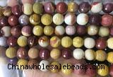 LSBS964 15 inches 14mm faceted round mookaite gemstone beads wholesale