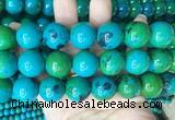 LSBS986 15 inches 20mm round synthetic chrysocolla gemstone beads wholesale