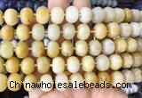 MEBS05 15 inches 8*12mm pumpkin yellow jade beads wholesale