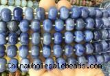 MEBS06 15 inches 8*12mm pumpkin blue aventurine beads wholesale