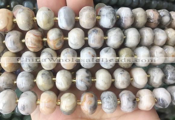 MEBS28 15 inches 8*12mm pumpkin crazy lace agate beads wholesale