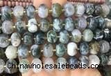 MEBS30 15 inches 8*12mm pumpkin tree agate beads wholesale