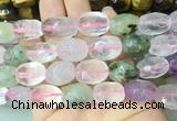 MQBS02 15 inches 12*16mm - 13*18mm faceted nuggets multicolor quartz beads