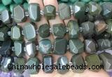 MXBS01 15 inches 12*16mm - 13*18mm faceted nuggets alashan agate beads