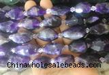 NABS11 15 inches 12*16mm - 15*20mm faceted nuggets amethyst beads