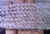 NCBS09 15 inches 6mm carved S shape white crystal beads wholesale