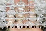NCBS22 15 inches 13*18mm - 15*20mm faceted nuggets white crystal beads