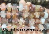 NGBS217 15 inches 10*14mm - 12*16mm faceted nuggets pink quartz beads