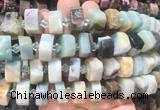 NGBS223 15 inches 10*14mm - 12*16mm faceted nuggets colorful amazonite beads