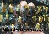 NGBS229 15 inches 10*14mm - 12*16mm faceted nuggets yellow tiger eye beads