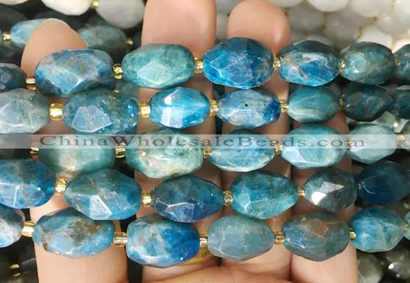 NGBS241 15 inches 8*12mm - 12*16mm faceted nuggets apatite beads