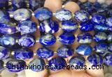 NGBS245 15 inches 8*12mm - 12*16mm faceted nuggets Lapis lazuli beads