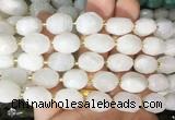 NGBS248 15 inches 8*12mm - 12*16mm faceted nuggets white moonstone beads