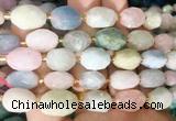 NGBS251 15 inches 8*12mm - 12*16mm faceted nuggets morganite beads