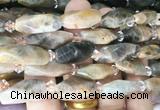 NGBS254 15 inches 8*20mm - 12*30mm faceted nuggets sunstone beads