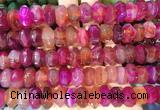 NGBS290 15 inches 8*14mm - 10*16mm faceted nuggets agate beads wholesale