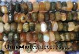 NGBS294 15 inches 8*14mm - 10*16mm faceted nuggets agate beads wholesale