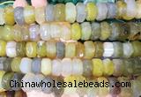 NGBS298 15 inches 8*14mm - 10*16mm faceted nuggets agate beads wholesale