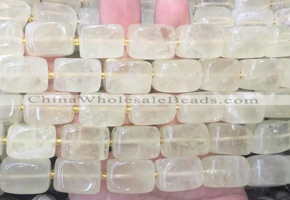 NGBS318 15 inches 12*16mm - 13*18mm nuggets lemon quartz beads wholesale