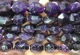 NGBS331 15 inches 13*18mm - 15*20mm faceted nuggets amethyst beads wholesale