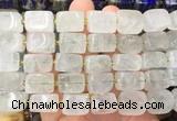 NGBS334 15 inches 12*16mm - 13*18mm nuggets green crystal beads wholesale