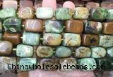 NGBS344 15 inches 12*16mm - 13*18mm nuggets green opal beads wholesale