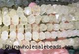 NGBS359 15 inches 10*14mm - 12*16mm faceted nuggets lemon quartz beads wholesale