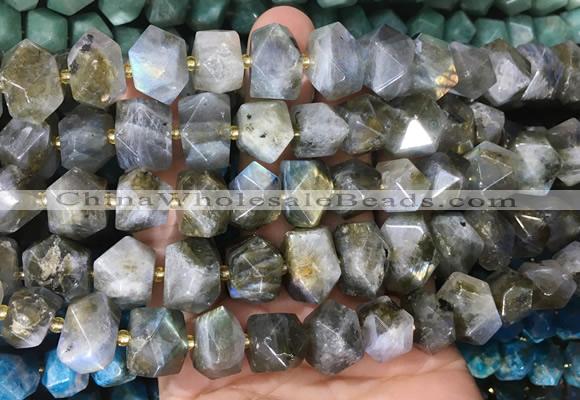 NGBS370 15 inches 13*18mm - 15*20mm faceted nuggets labradorite beads wholesale