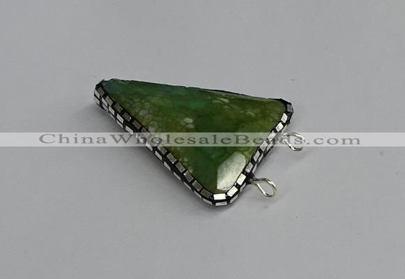 NGC1835 30*35mm - 30*40mm triangle agate connectors wholesale