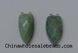 NGC5146 16*35mm - 18*40mm arrowhead amazonite connectors