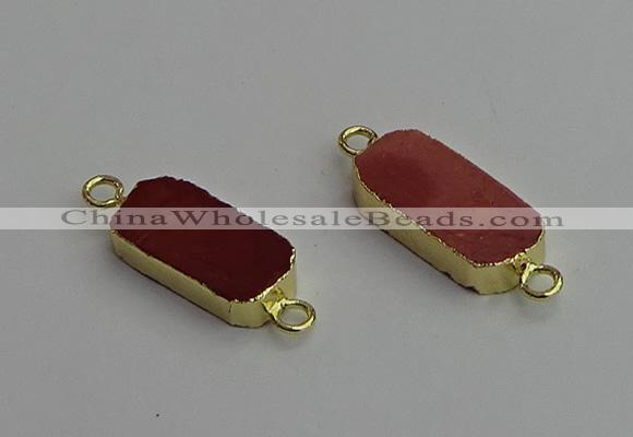 NGC5688 10*22mm - 10*25mm freeform mookaite gemstone connectors