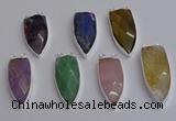 NGC5735 15*35mm - 16*45mm arrowhead mixed gemstone connectors