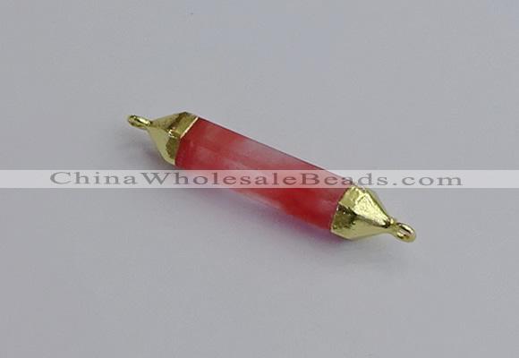 NGC5946 8*40mm tube cherry quartz connectors wholesale