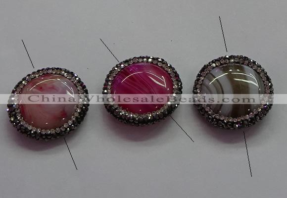 NGC7515 26mm - 28mm coin agate connectors wholesale