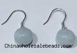 NGE425 10*10mm teardrop aquamarine earrings wholesale