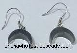 NGE435 10*14mm moon-shaped labradorite earrings wholesale