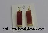 NGE5173 10*28mm - 10*30mm rectangle mookaite earrings