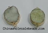 NGP1060 20*30mm - 25*35mm freeform druzy agate beads pendant