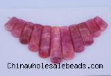 NGP115 Dyed rhodochrosite gemstone pendants set jewelry wholesale