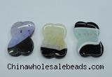 NGP1165 30*50mm freeform druzy agate pendants wholesale